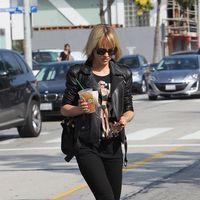 Mena Suvari departs Urth Caffe on Melrose Avenue